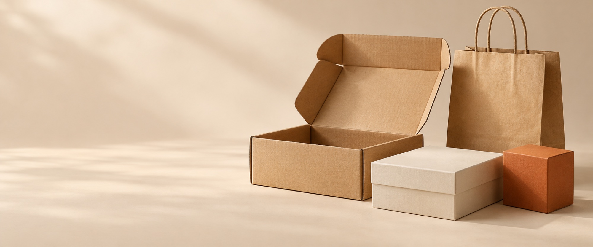 Boîtes kraft, coffrets et packaging orange Boxpack