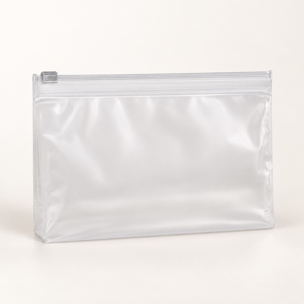 Zipper Bag Transparent Givré – 20x15cm