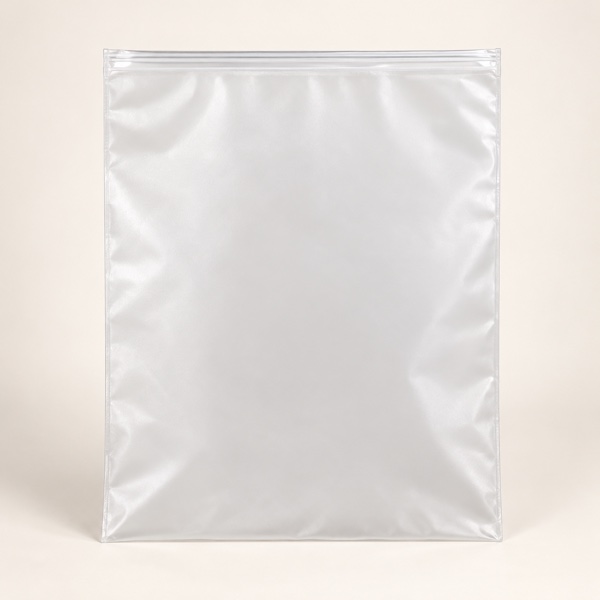 Zipper Bag Transparent Givré – 34x45cm