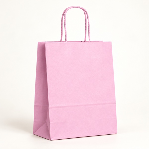 Sac Papier Lilas Premium à Poignées Torsadées – 22x11x27