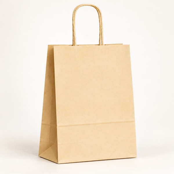 Sac Papier Nude Premium à Poignées Torsadées – 26x12x33