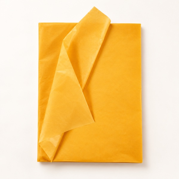 Papier Soie Jaune Moutarde – 70x50cm